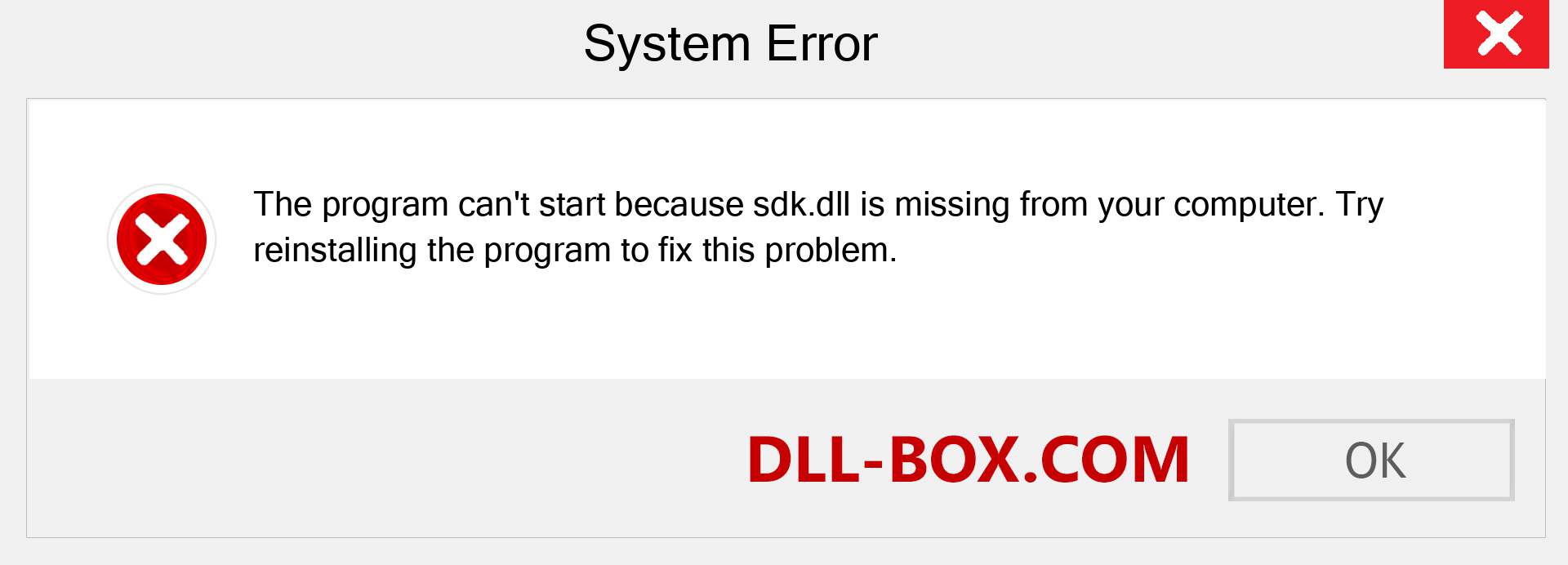  sdk.dll file is missing?. Download for Windows 7, 8, 10 - Fix  sdk dll Missing Error on Windows, photos, images